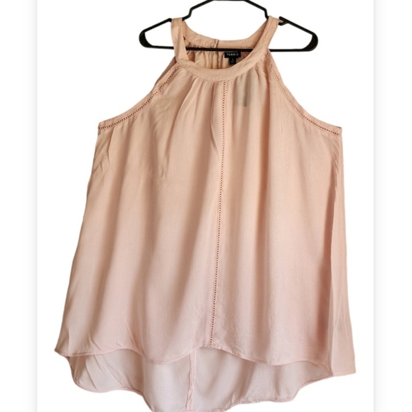 Torrid Halter Goddess Neck Women's Tank Top Peach Blush Size 1 1X 14-16 - Picture 1 of 11